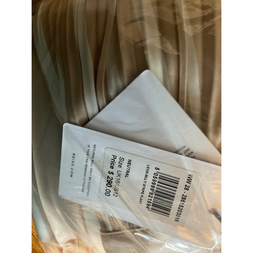 NWT Reiss Lexie Midi Skirt in Neutral / Sizes 10 & 12 / IN STORES FOR $290! - Picture 6 of 6